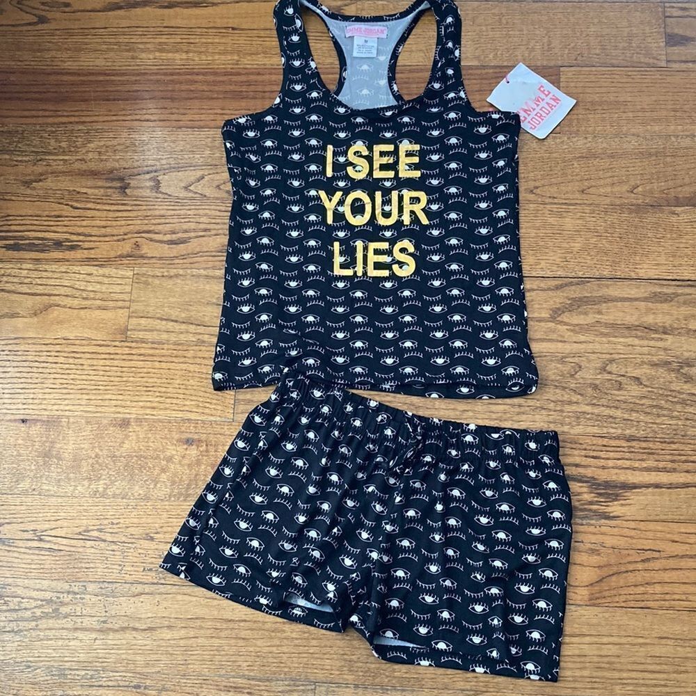 Emme Jordan Beautiful & Fabulous Pjs Lounge Around Set Size Medium NWT